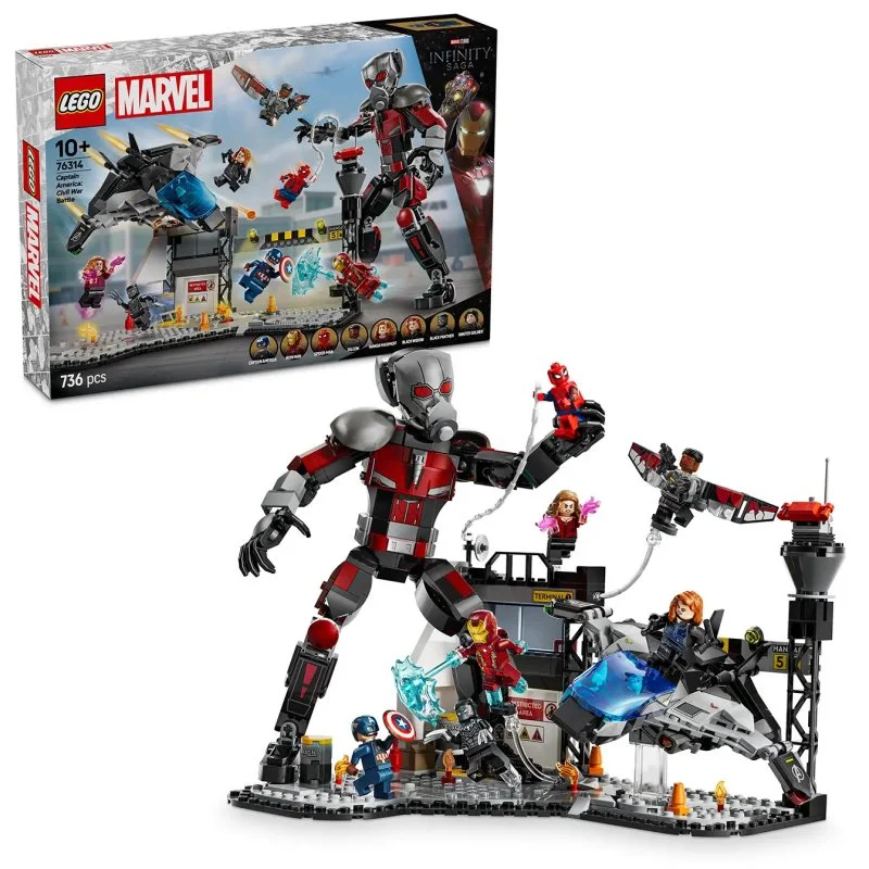 Marvel 76314 Akčná bitka – Captain America: Občianska vojna