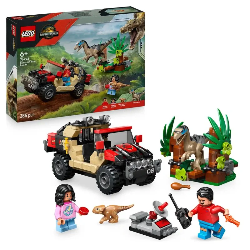 Jurassic World 76972 Útek pred raptorom v terénnom aute