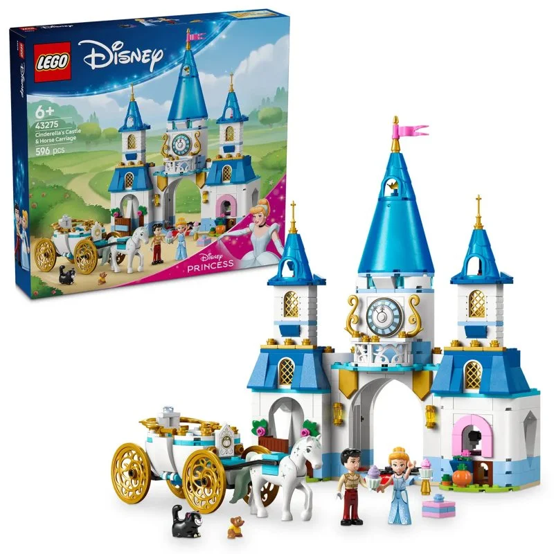 │ Disney Princess 43275 Popoluškin zámok a kočiar s koňmi