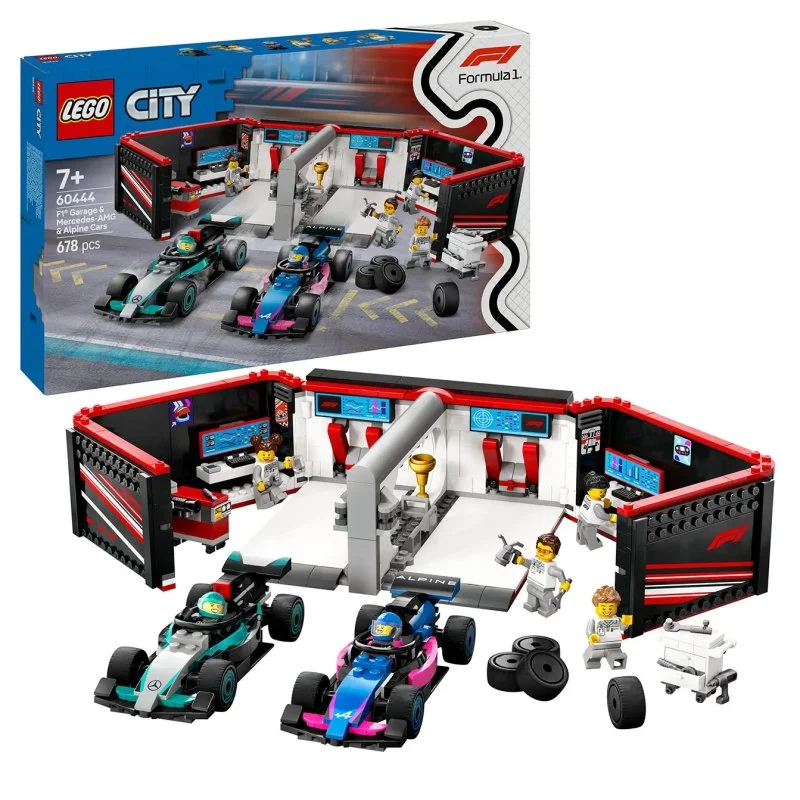 City 60444 Garáž F1® a vozidlá Mercedes-AMG a Alpine