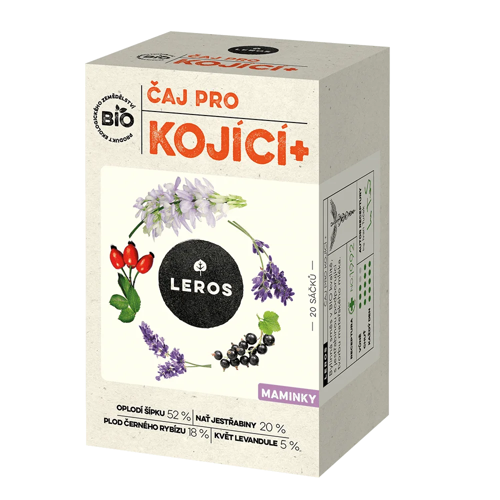 LEROS Čaj pre dojčiace+ BIO - nálevové vrecká (20 x 2 g) - podpora tvorby materského mlieka