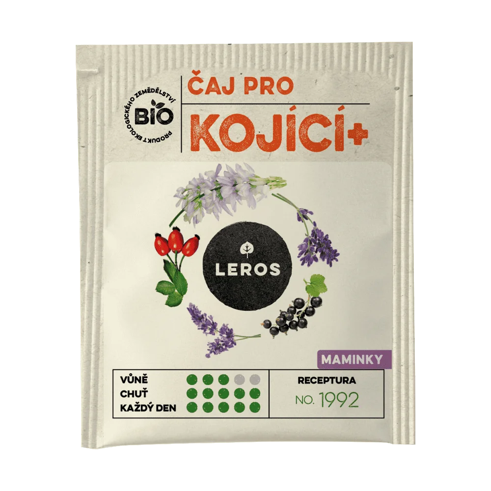 LEROS Čaj pre dojčiace+ BIO - nálevové vrecká (20 x 2 g) - podpora tvorby materského mlieka