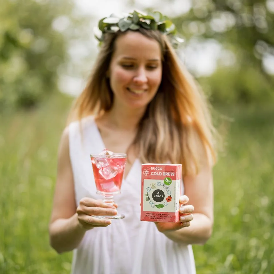 LEROS Bylinná zmes Bucco Cold Brew - nálevové vrecká (20 x 1,5 g) - na prípravu ľadového čaju