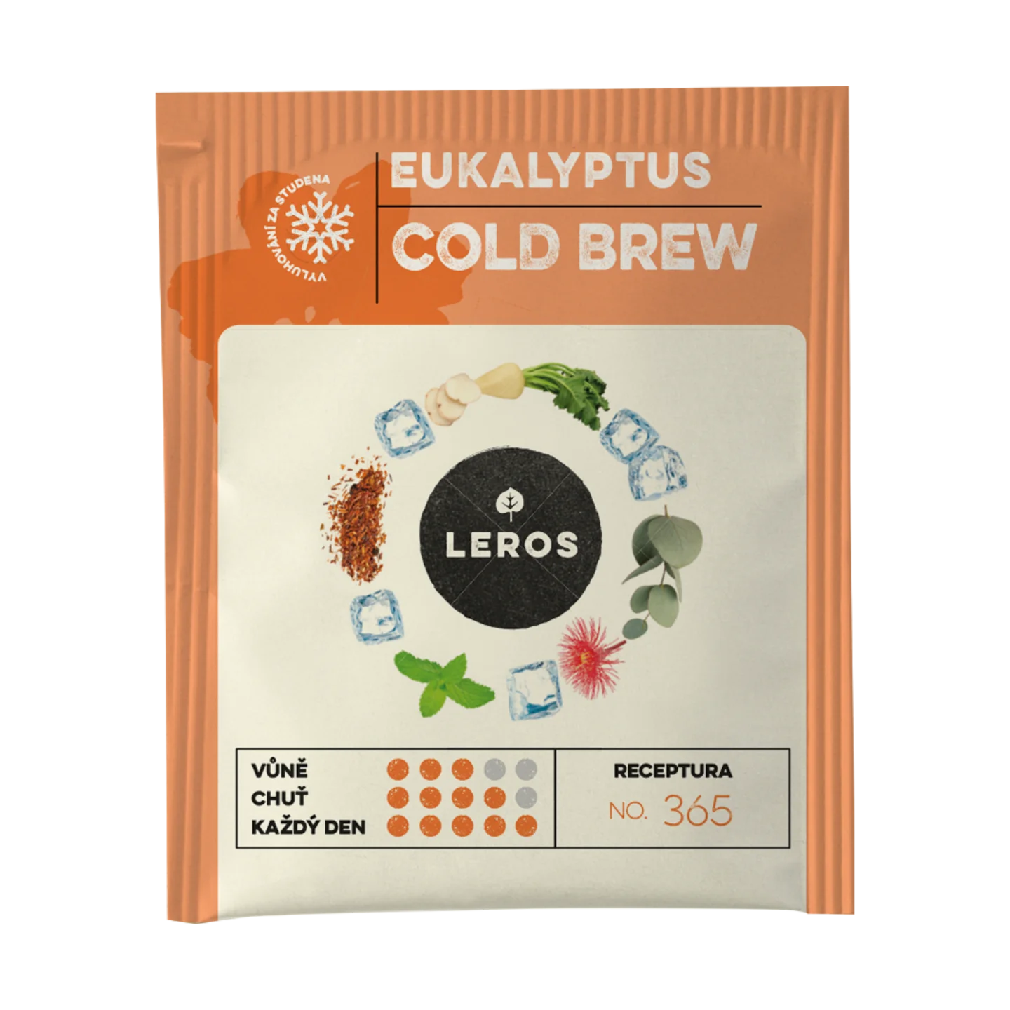 LEROS Bylinná zmes Eukalyptus Cold Brew - nálevové vrecúška (20 x 1,8 g) - na prípravu ľadového čaju