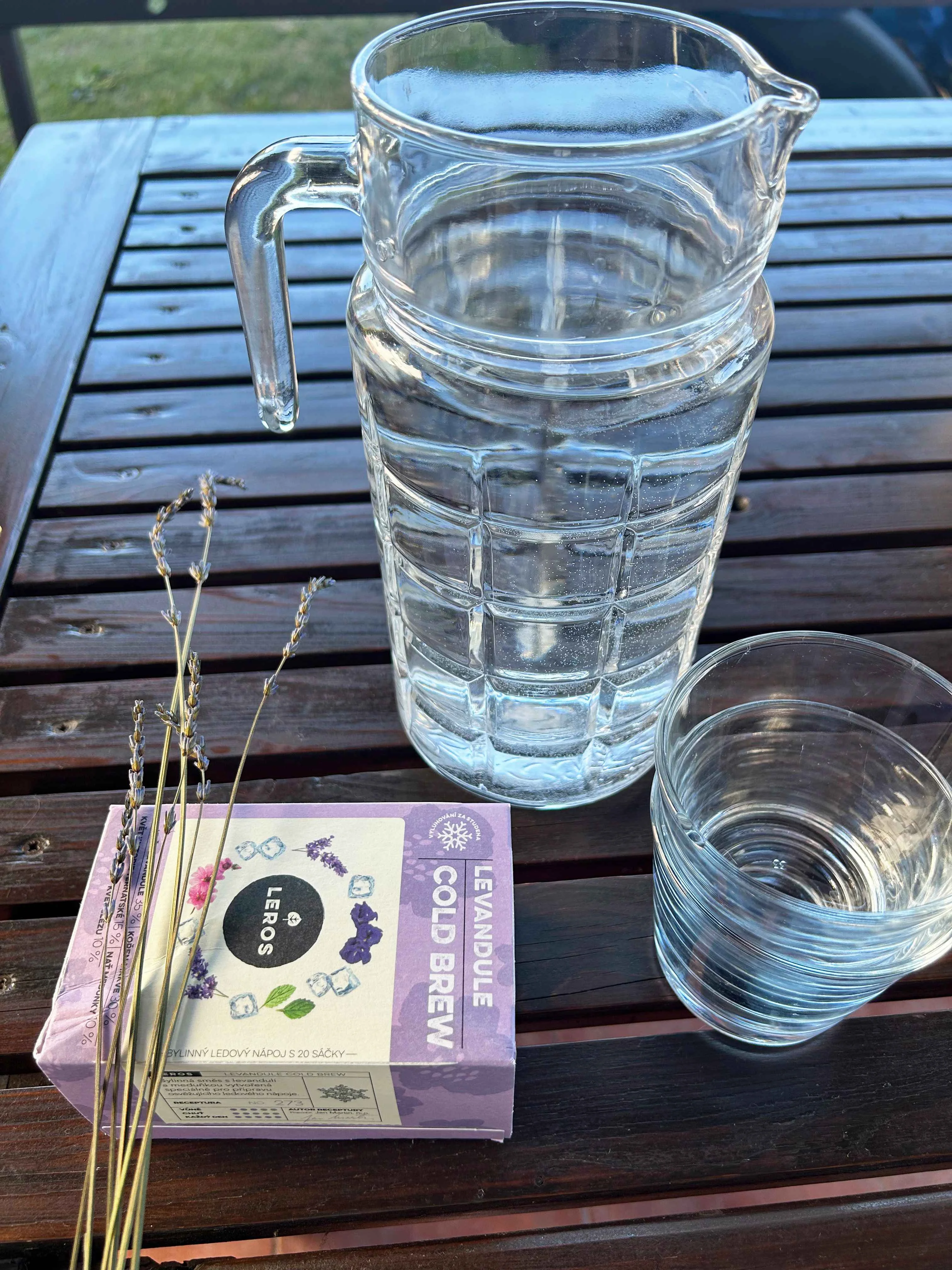 LEROS Bylinná zmes Levanduľa Cold Brew – nálevové vrecúška (20 x 1,2 g) – na prípravu ľadového čaju