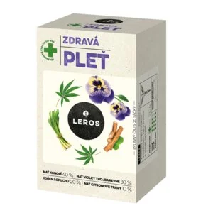LEROS Bylinný čaj Zdravá pleť - nálevové vrecká (20 x 1,5 g) - prečistí a rozjasní pleť