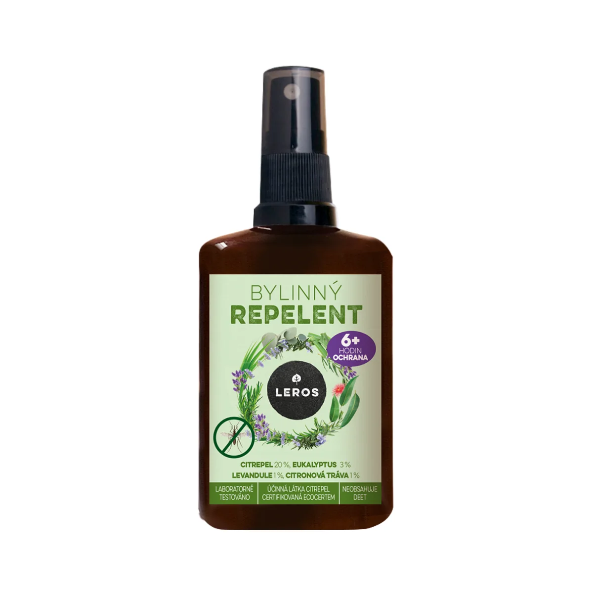 LEROS Bylinný repelent (100 ml) - proti komárom a kliešťom