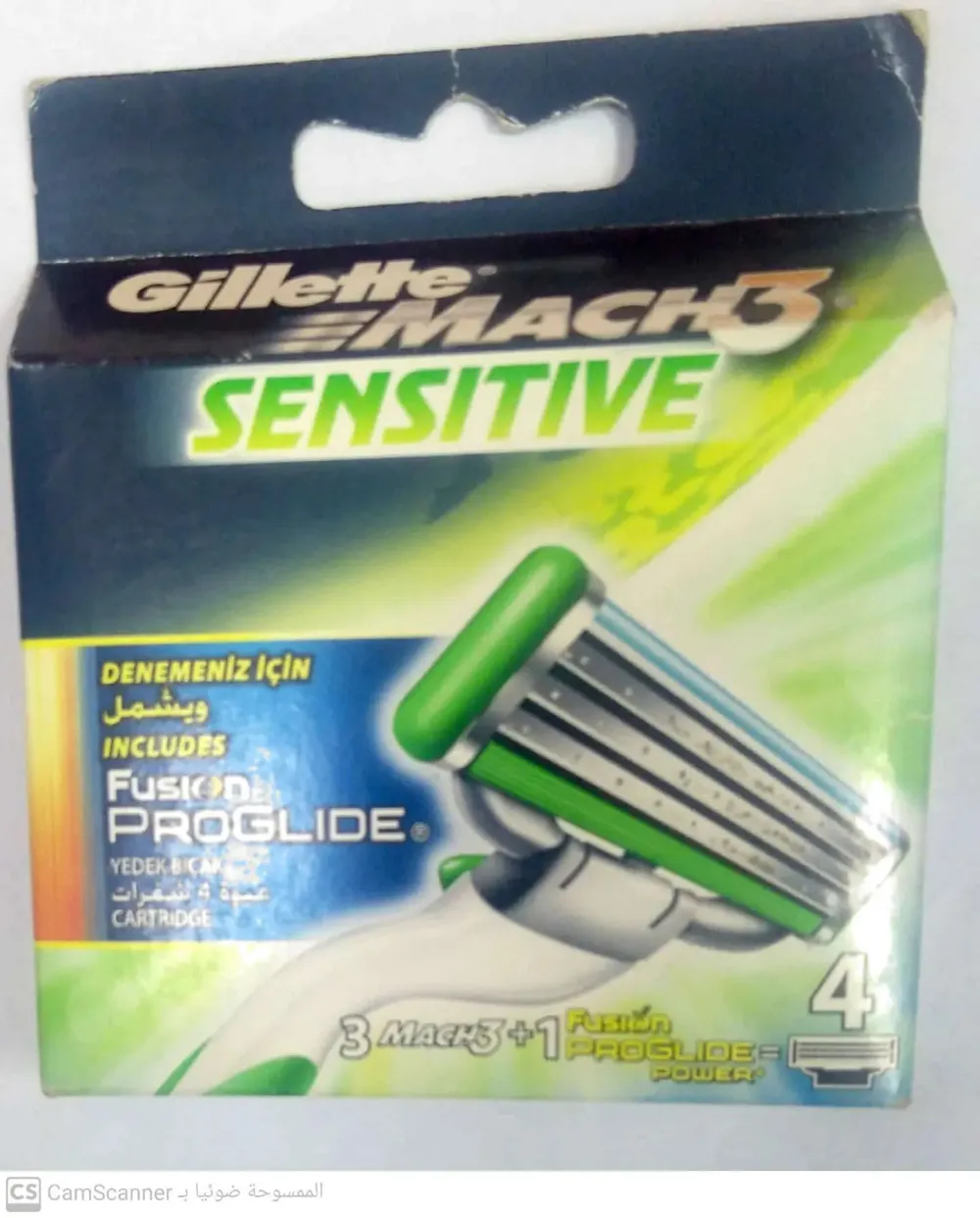 Mach3 Sensitive náhradné holiace hlavice 4 ks pre mužov