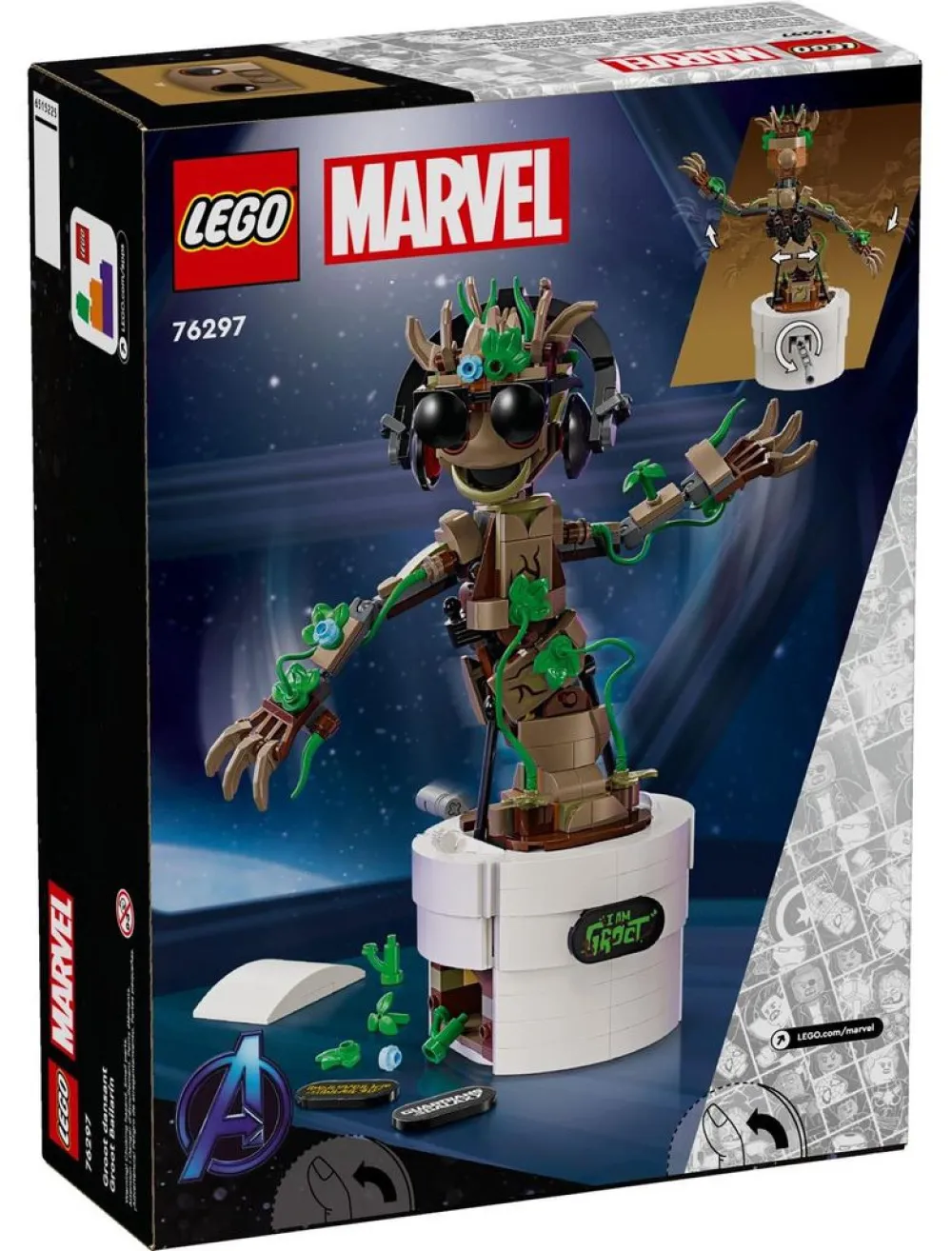 Marvel 76297 Tancujúci Groot