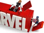 Marvel 76313 Logo MARVEL a minifigúrky