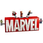 Marvel 76313 Logo MARVEL a minifigúrky
