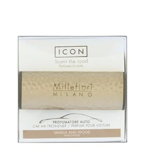 Millefiori Icon Metal Vanilla & Wood vôňa do auta
