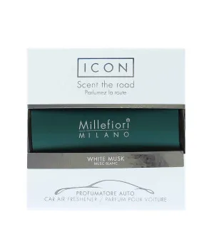 Millefiori Icon Classic White Musk vôňa do auta zelená