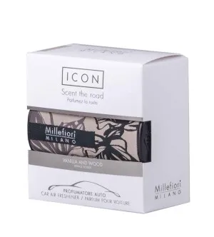 Millefiori Icon Textil Floral Vanilla and Wood vôňa do auta
