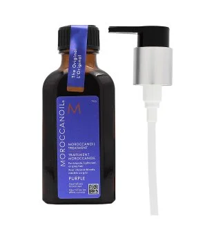 Moroccanoil Treatment Purple vlasový olej pre blond, zosvetlené alebo strieborné vlasy