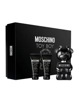 Moschino Toy Boy darčeková sada pre mužov parfumovaná voda 50 ml + sprchový gél 50 ml + balzam po holení 50 ml