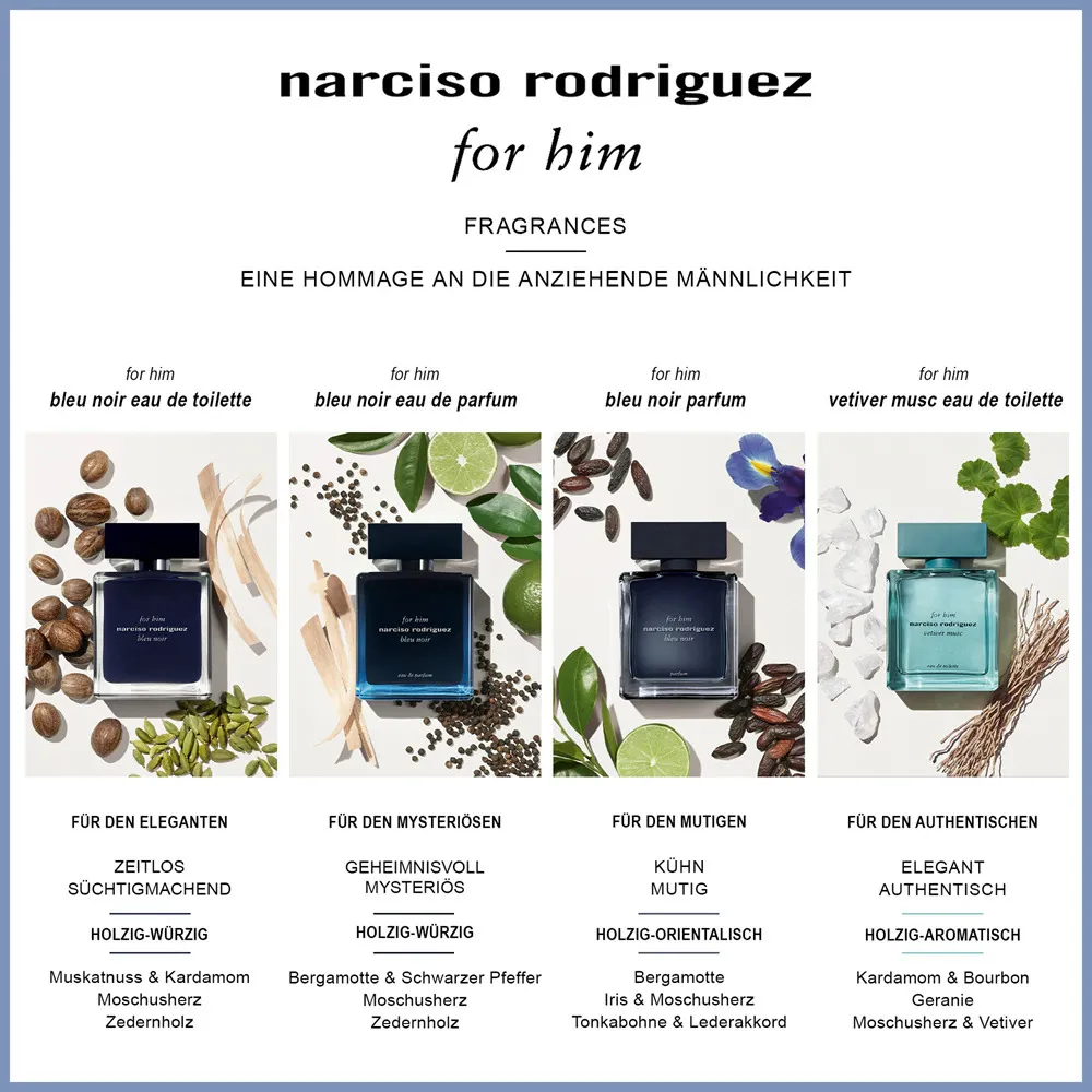 For Him Bleu Noir parfumovaná voda pre mužov 100 ml