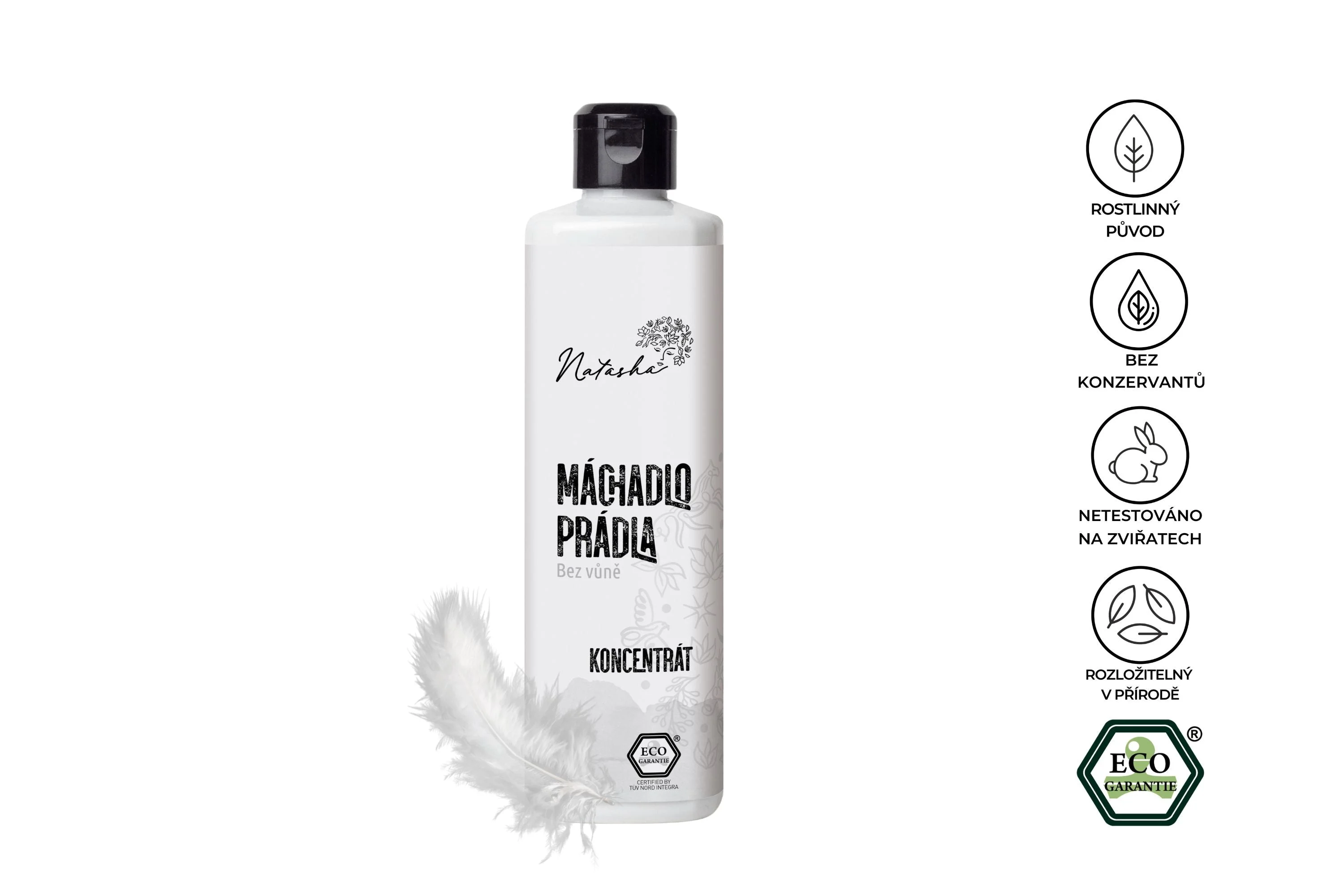 Natasha Plákadlo bielizne bez vône - koncentrát 500 ml - chráni oblečenie aj vašu pokožku