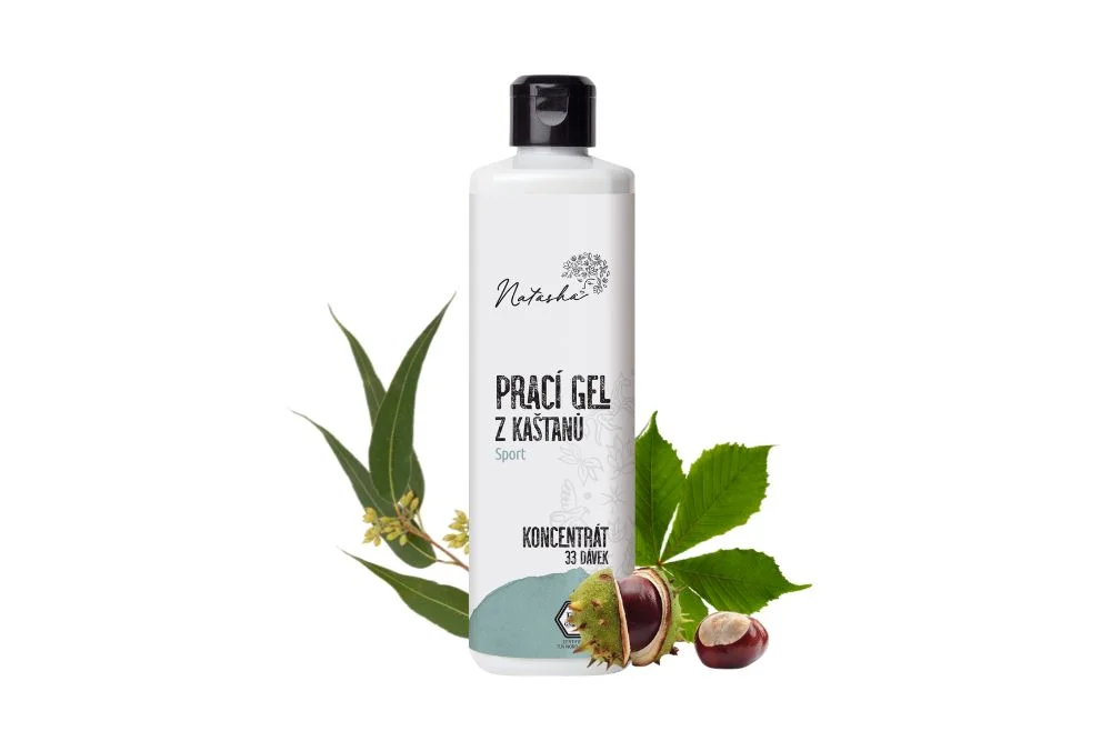 Natasha Prací gél z gaštanov Sport - koncentrát 500 ml - 33 pracích dávok v 500 ml