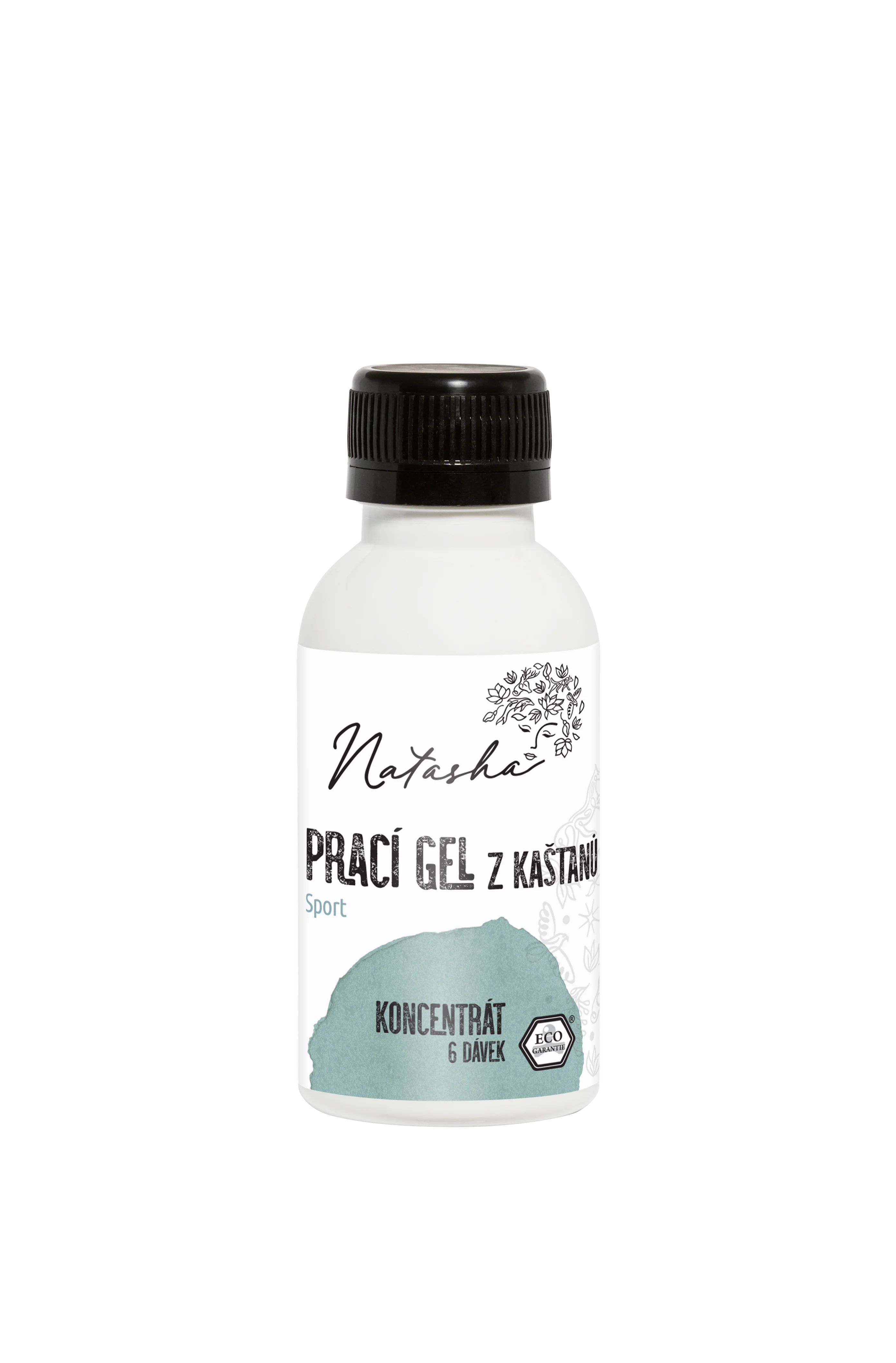 Natasha Prací gél z gaštanov Sport - koncentrát 500 ml - 33 pracích dávok v 500 ml