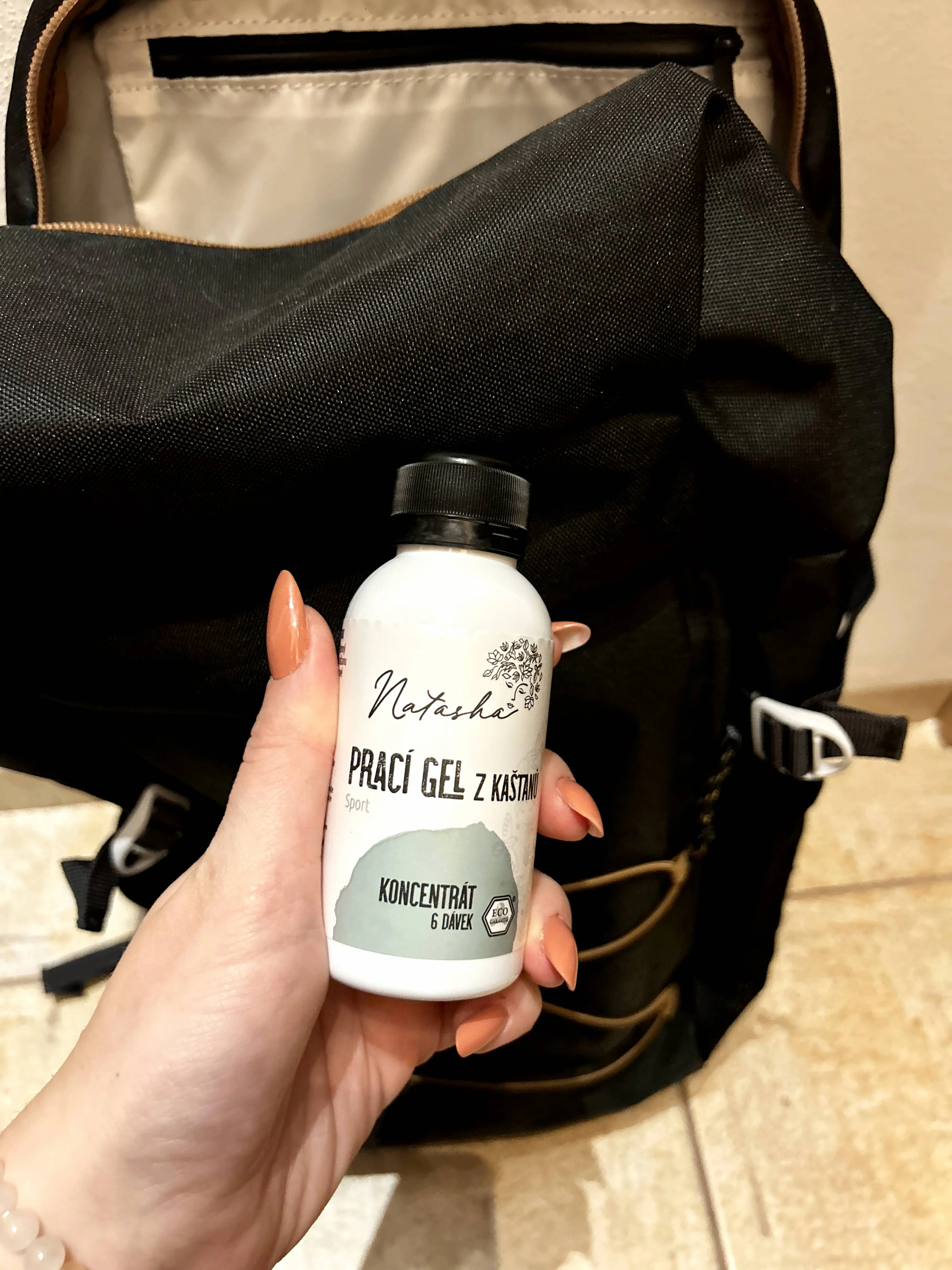 Natasha Prací gél z gaštanov Sport - koncentrát 500 ml - 33 pracích dávok v 500 ml