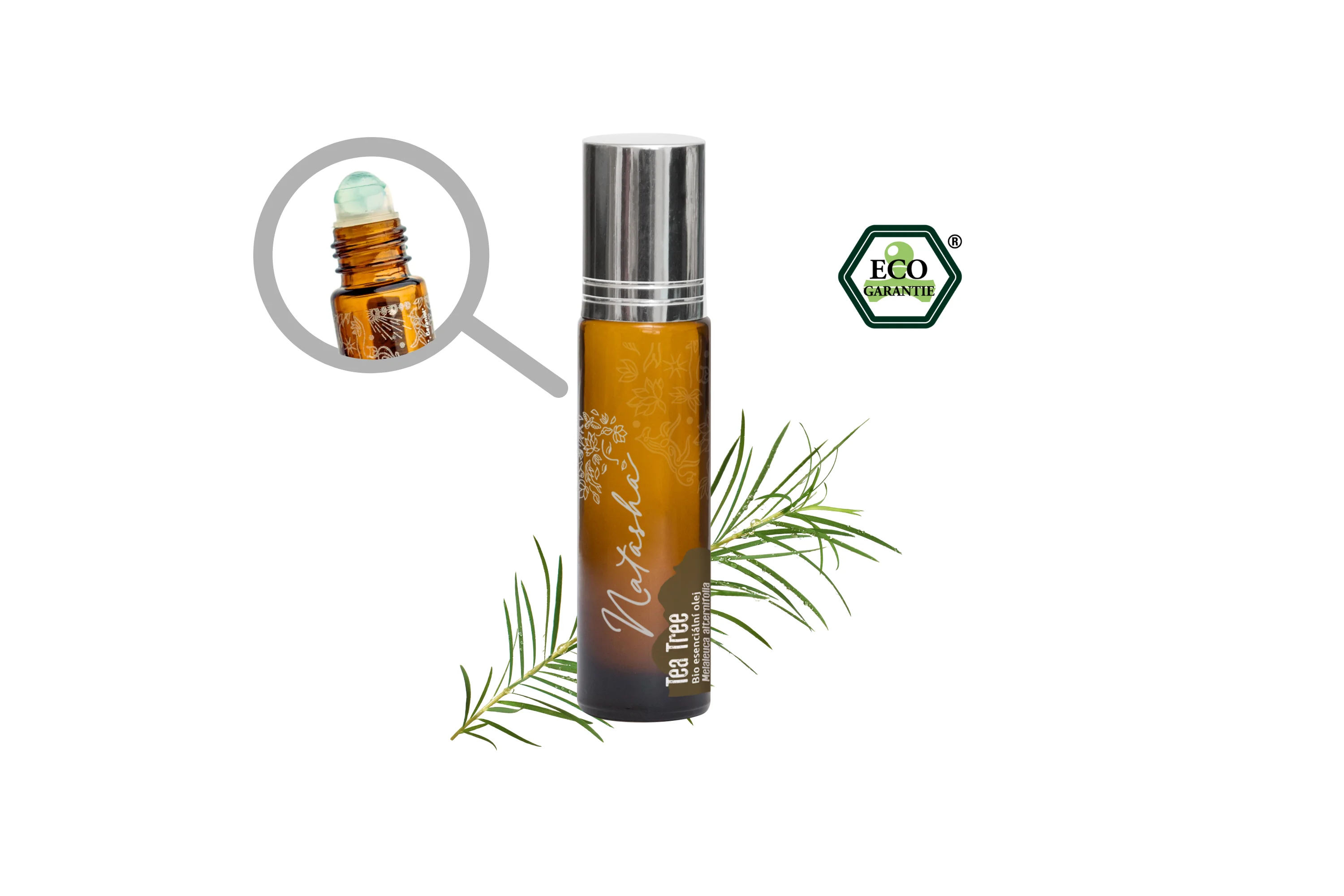 Natasha Roll-on Esenciálny olej Tea Tree BIO (10 ml) - malý pomocník na cesty