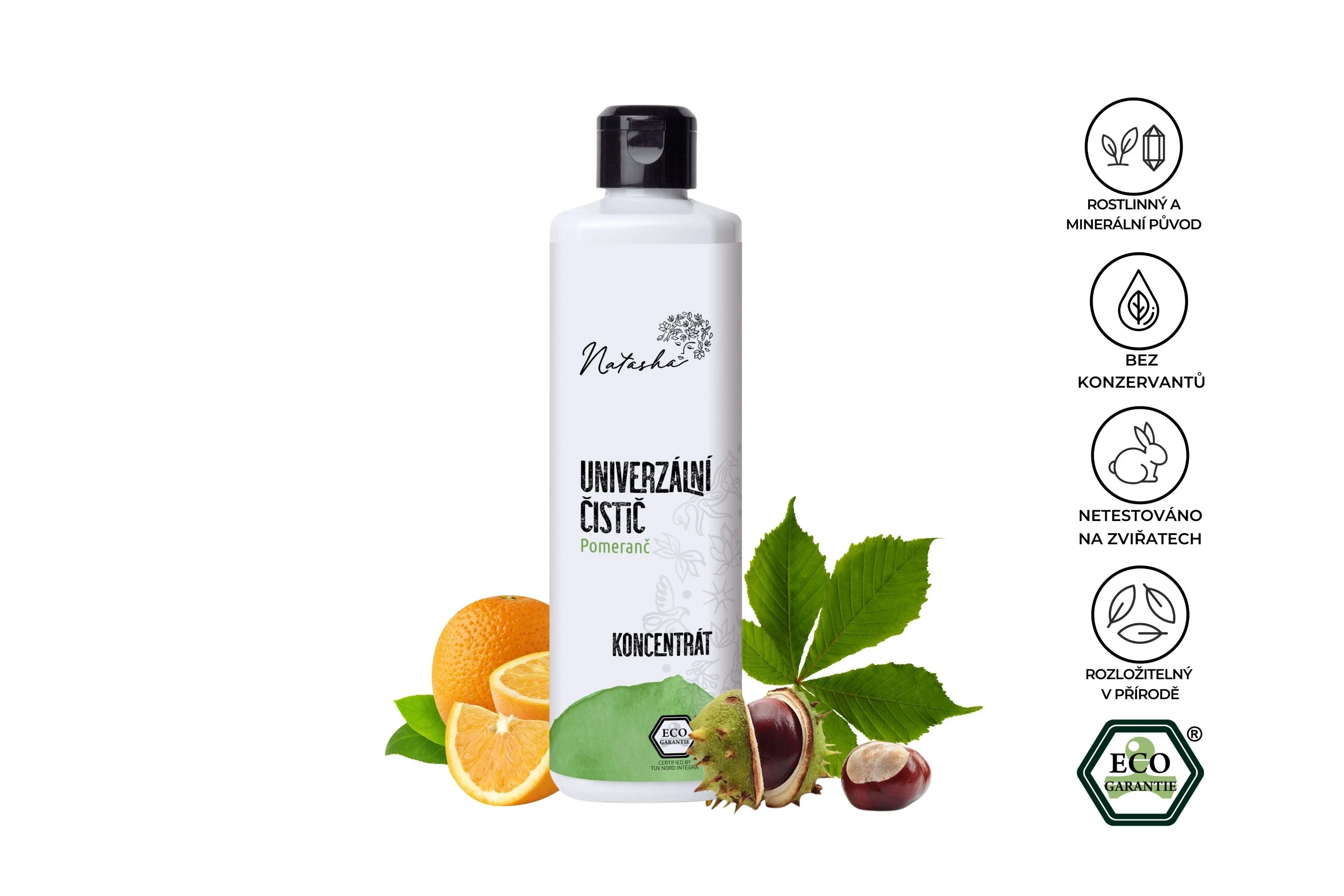 Natasha Univerzálny čistič Pomaranč - koncentrát 500 ml - vhodný na všetky povrchy