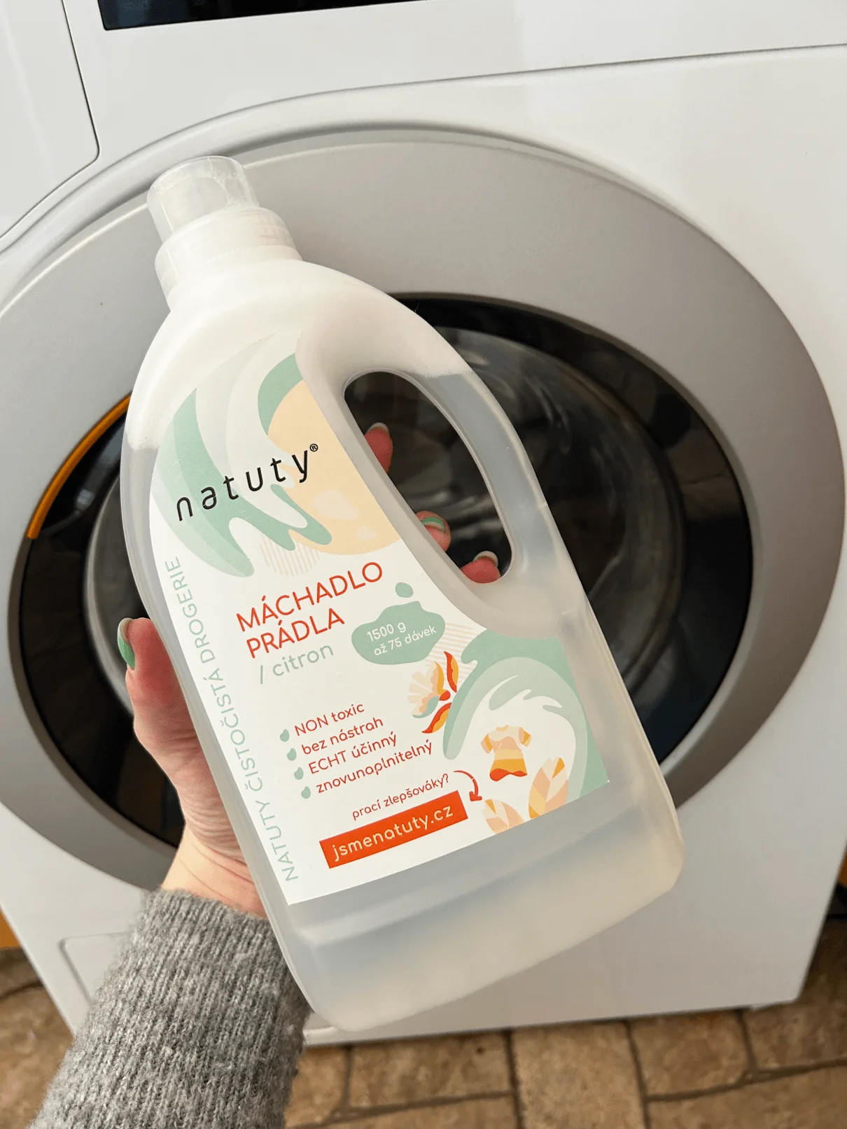 Natuty Plákadlo bielizne s vôňou citróna 1 l