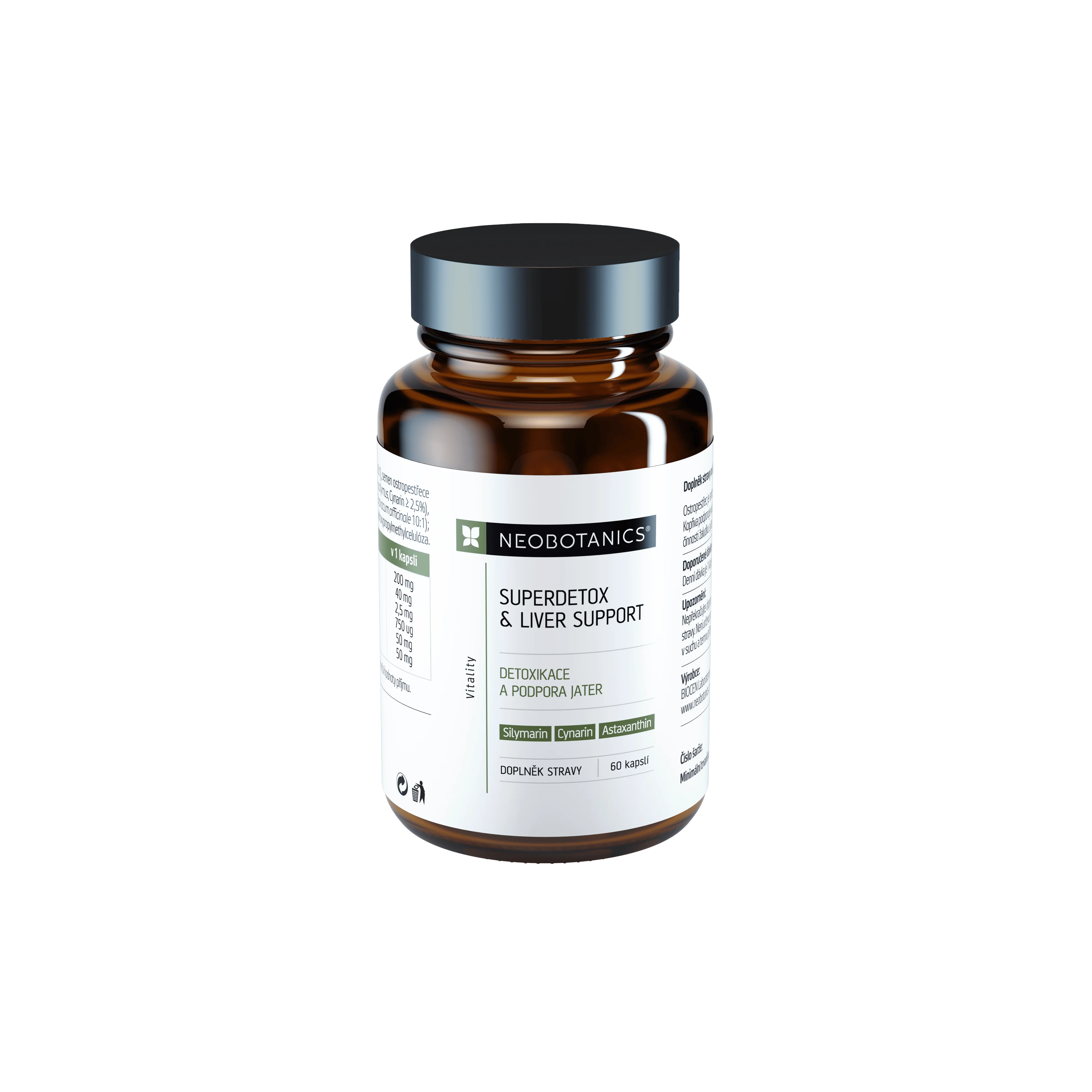 Neobotanics Superdetox & Liver Support (60 kapsúl) - detoxikácia a podpora pečene