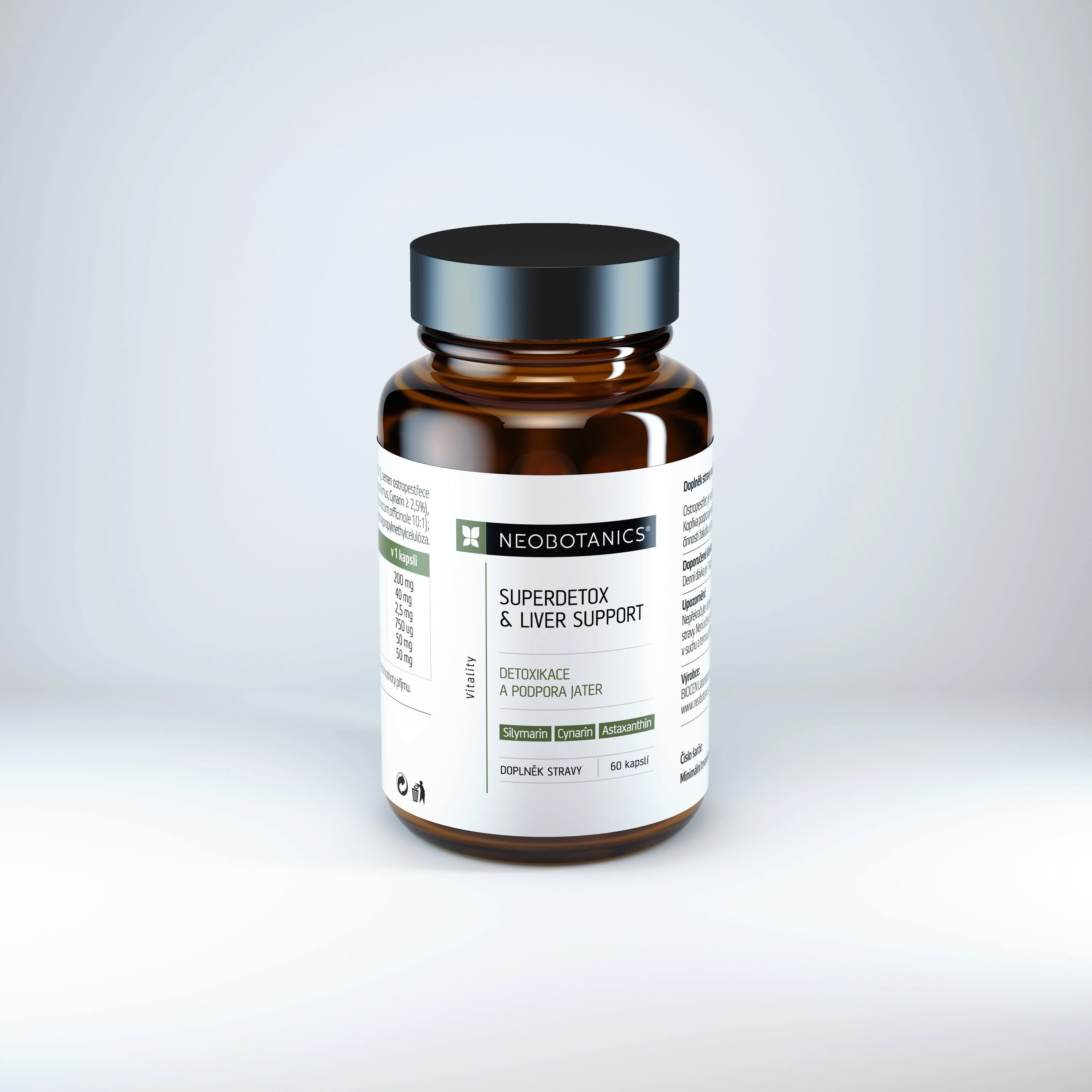 Neobotanics Superdetox & Liver Support (60 kapsúl) - detoxikácia a podpora pečene