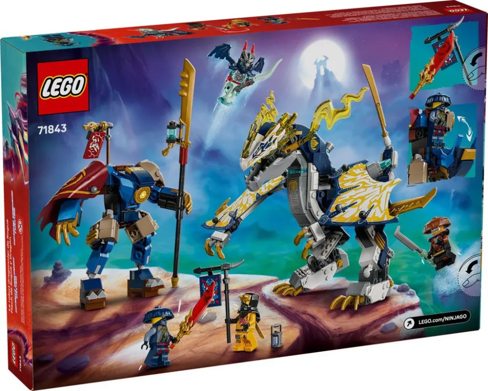 NINJAGO® 71843 Rogue a robotický dračí jazdec