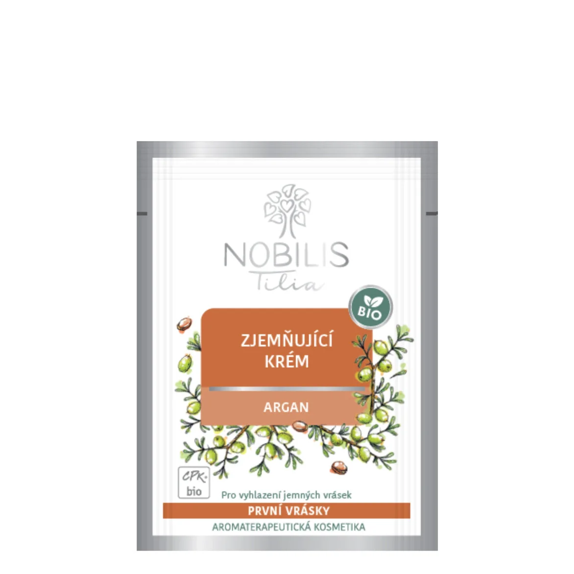 Nobilis Tilia Zjemňujúci krém Argan BIO 2 ml - vzorka - exp. 06/2026 - extra porcia vitality