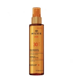 Nuxe Sun bronzujúci olej na opaľovanie na tvár a telo SPF 30