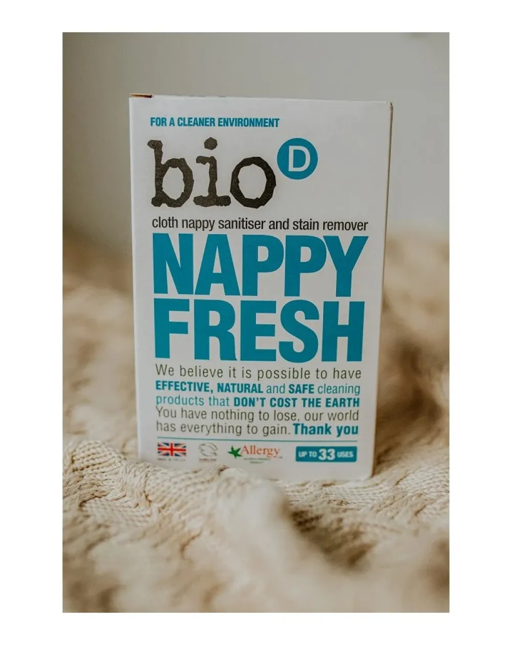 Bio-D Odstraňovač škvŕn a zápachu z detských plienok (500 g)
