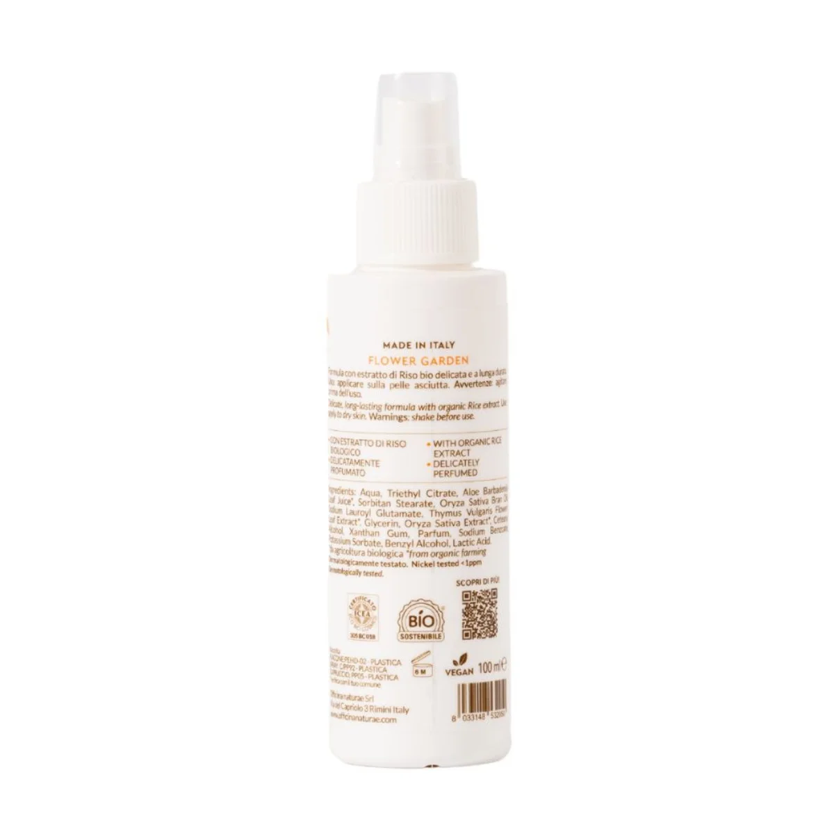Officina Naturae Dezodorant v spreji - Garden in Bloom (100 ml) - neutralizuje zápach a dodáva sviežu vôňu