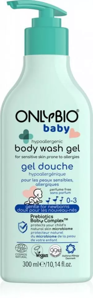 OnlyBio Hypoalergénne detské umývanie (300 ml) - vhodné pre alergikov a atopikov