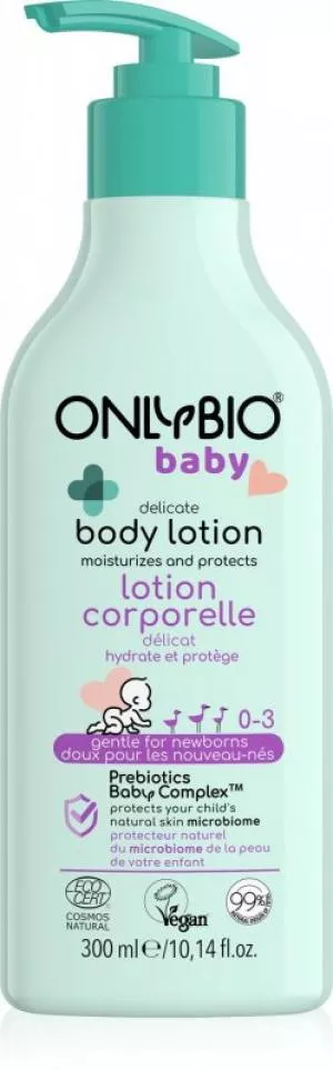 OnlyBio Jemné telové mlieko pre deti (300 ml) - pre novorodencov a staršie deti