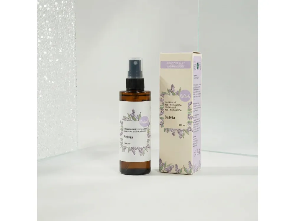 Kvitok Organická bylinná voda - šalvia 100 ml