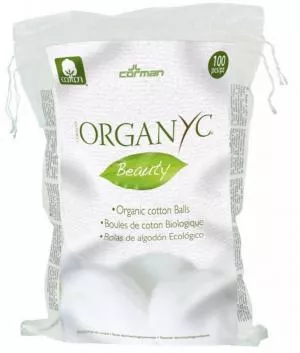 Organyc Exfoliačné bavlnené guľôčky (100 ks) - 100% organická bavlna