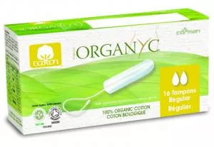 Organyc Tampóny Regular (16 ks) - 100% organická bavlna, 2 kvapky