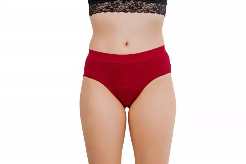 Pinke Welle Menštruačné nohavičky Bikini Red - Medium - 100 dní Vrátenie tovaru a ľahká menštruácia (S)