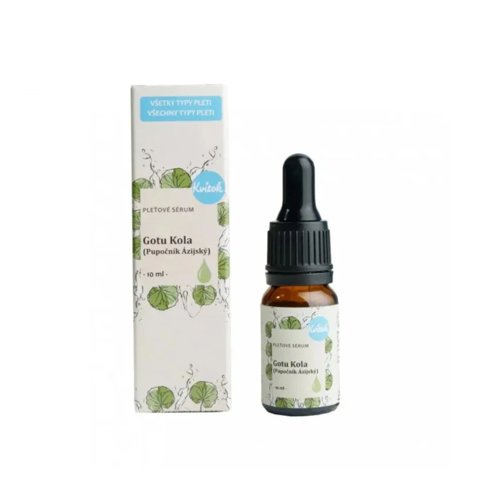 Kvitok Pleťové sérum - Gotu Kola (pupočník ázijský) 10ml