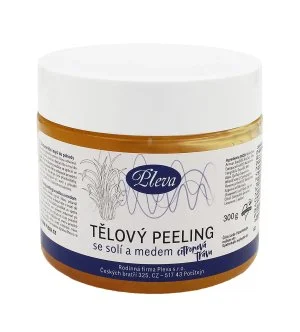 Pleva Exfoliating Body Scrub with Honey and Salt (Lemongrass) telový peeling so soľou a medom (citrónová tráva) 300 g
