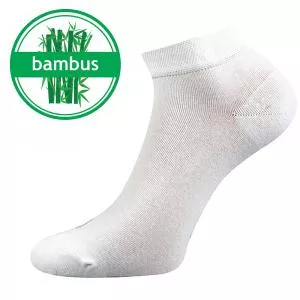 Lonka Bambusové ponožky nízke biele