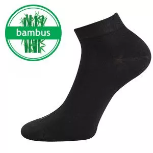 Lonka Bambusové ponožky nízke čierne