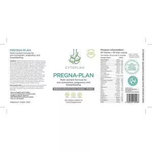 Cytoplan Pregna-Plan Multivitamín pre tehotné a dojčiace matky, 60 tabliet