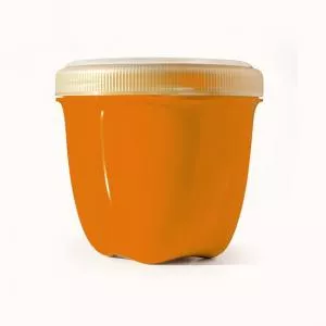 Preserve Dóza na desiatu (240 ml) - oranžová - vyrobená zo 100 % recyklovaného plastu