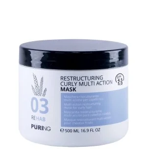 PURING 03 Rehab Restructuring Curly Multi Action Mask intenzívna hydratačná maska na kučeravé, vlnité a krepovité vlasy