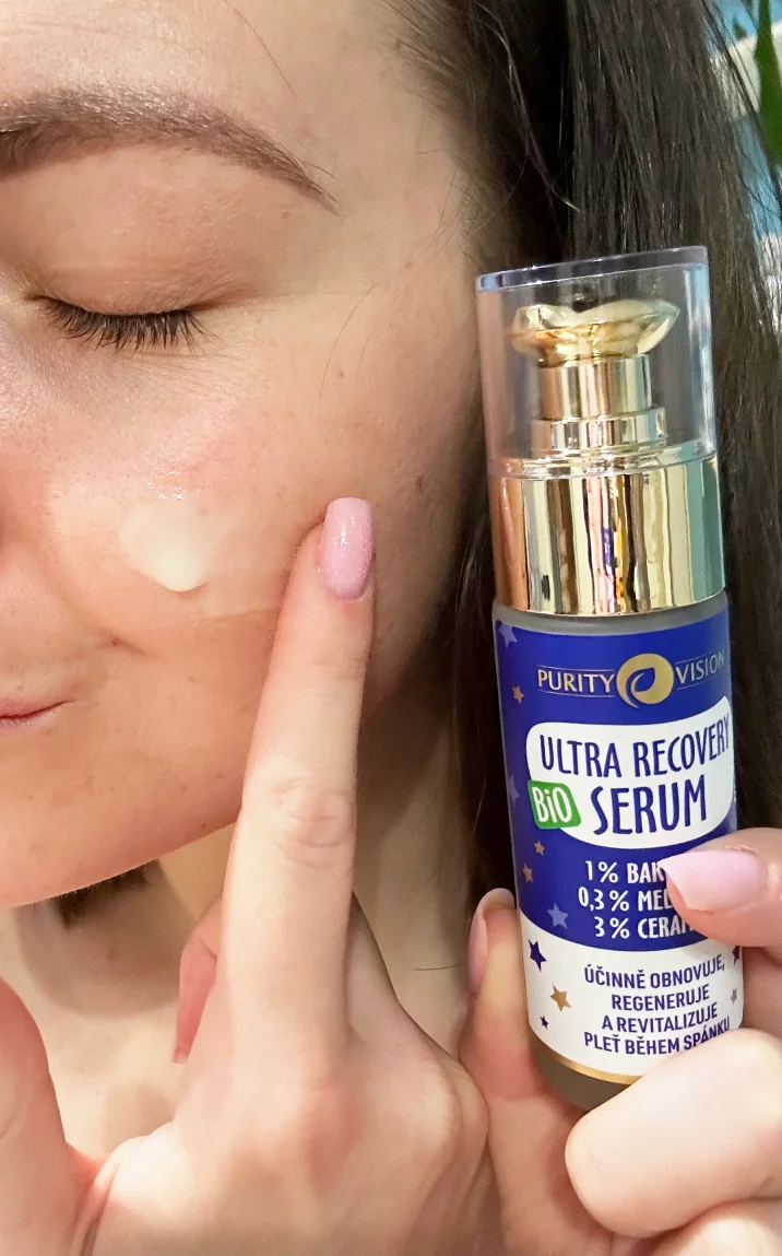 Purity Vision Nočné pleťové sérum Ultra Recovery Night (30 ml) - s bakuchiolom, melatonínom a ceramidmi