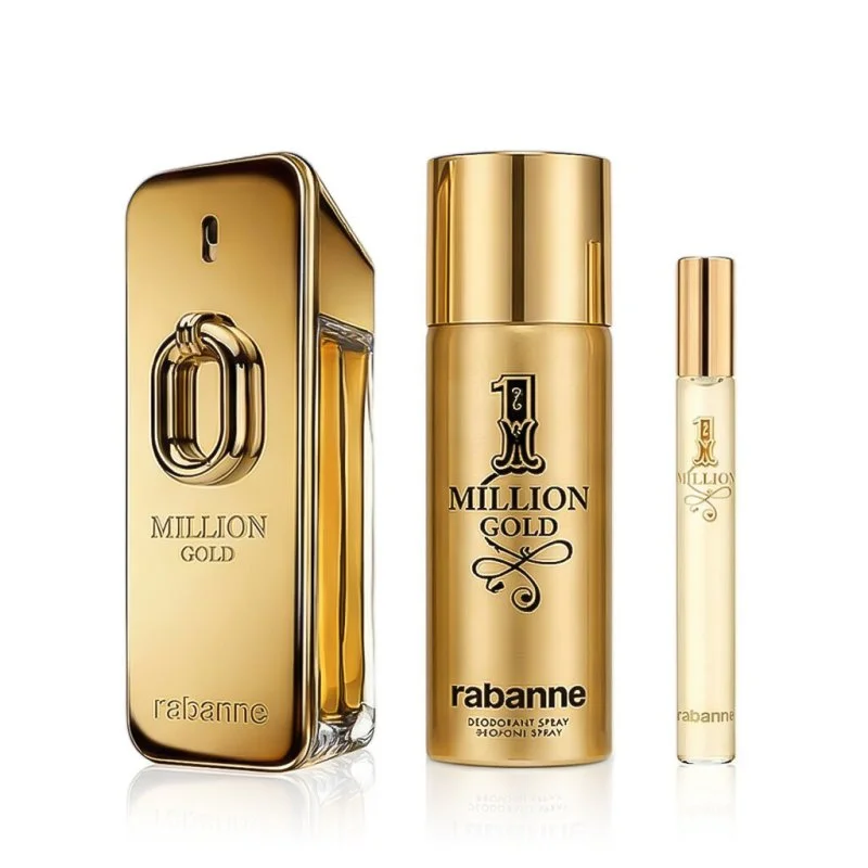 Million Gold Intense 100 ml + EDT MINI 1 Milion 10 ml + DEO v spreji parfumovaná voda pre mužov 150 ml